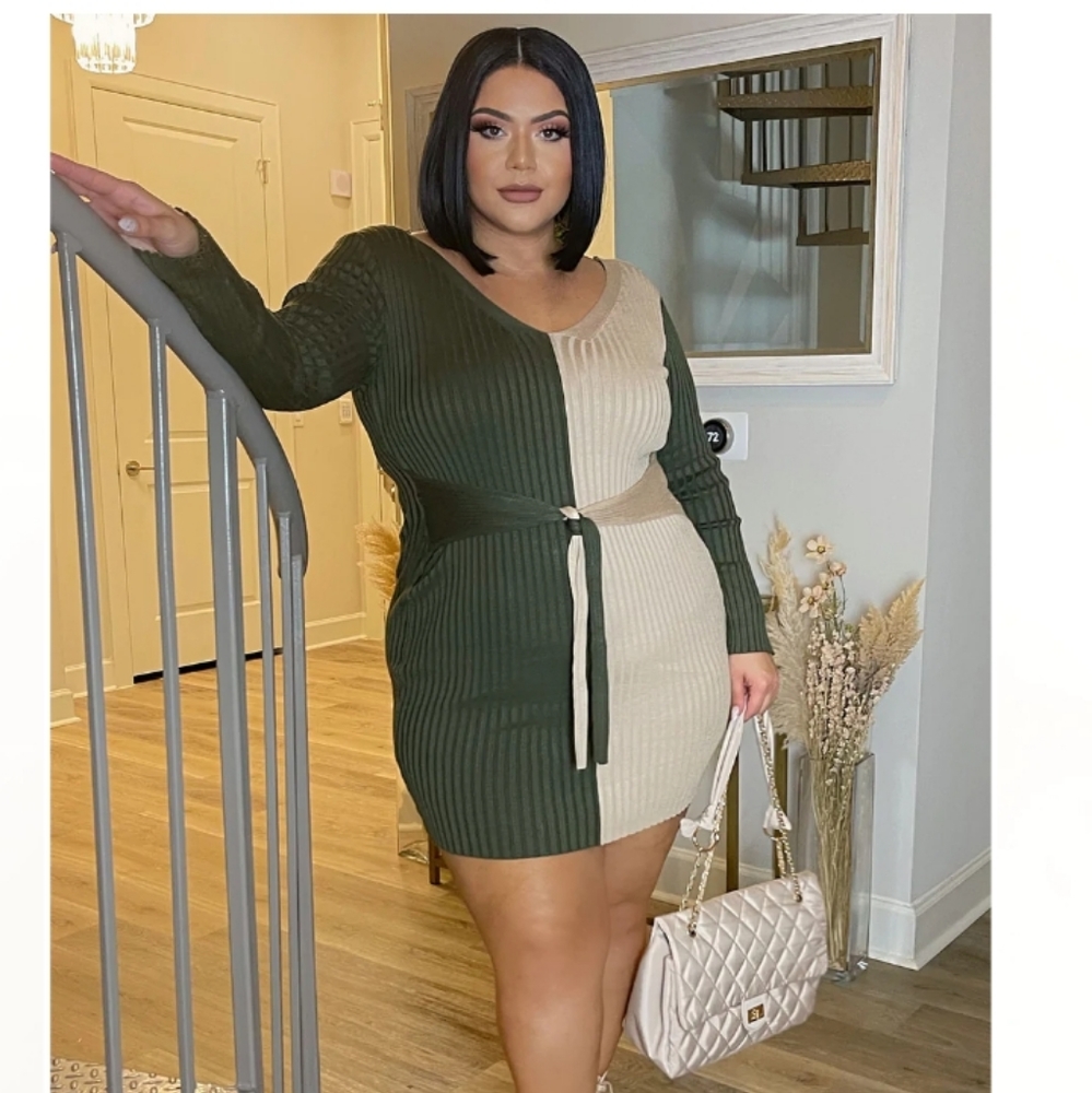 Fashion Nova sweater mini dress sx 2x